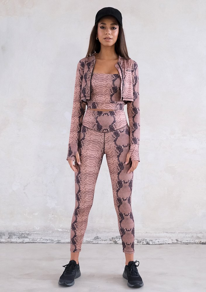 Lure - snake printed training sweatshirt