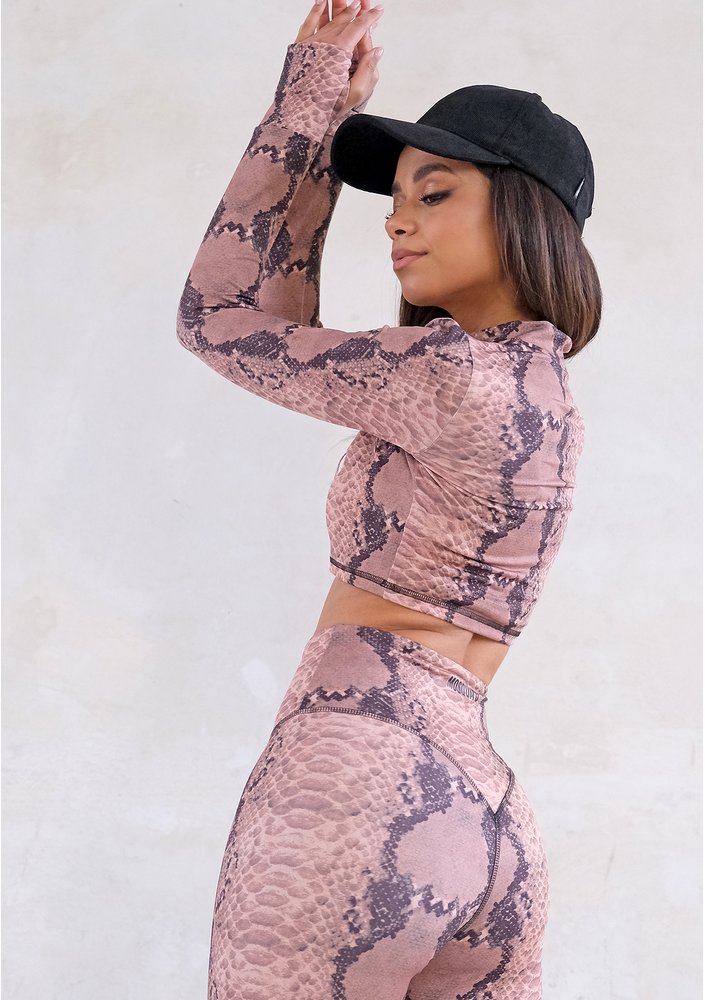 Lure - snake printed training sweatshirt