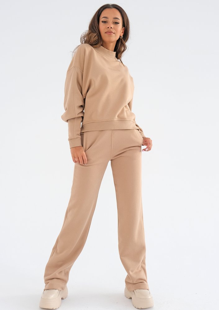 Kase - half turtleneck latte sweatshirt