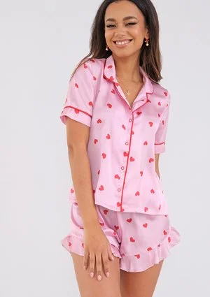 Nap - pink hearts printed pyjama set