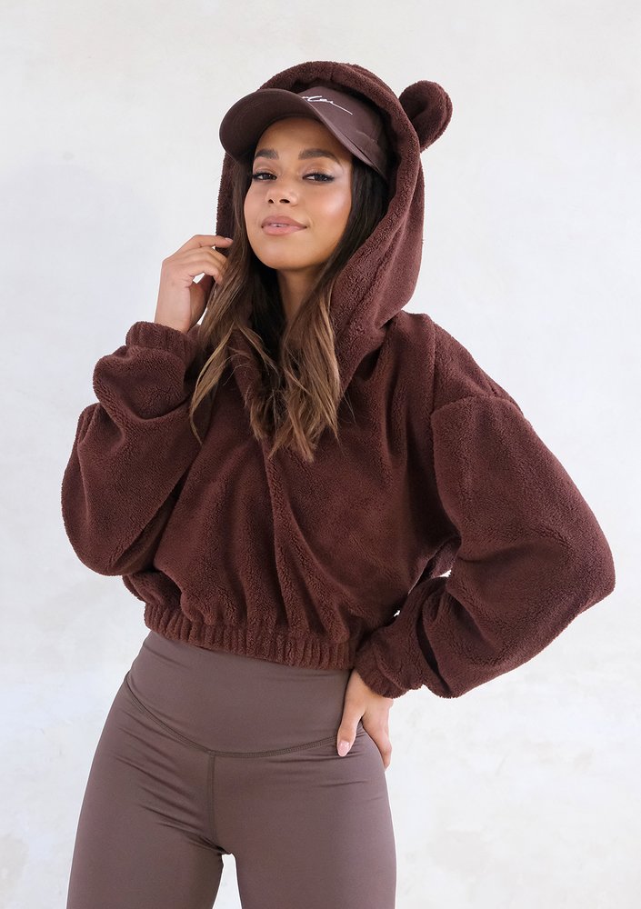 Teddy - Bluza futerkowa Brown