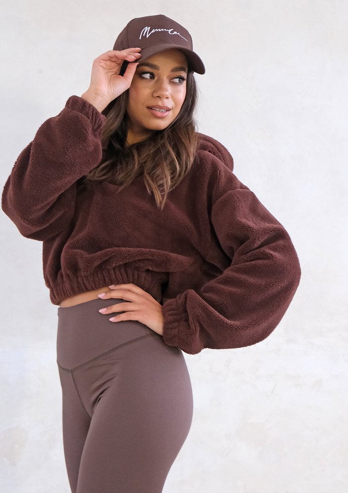 Teddy - Bluza futerkowa Brown