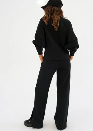 Kase - half turtleneck black sweatshirt