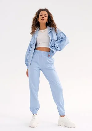 Layzy - light blue jogger pants