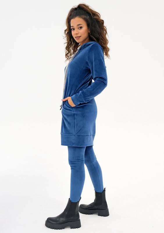 Mily - sukienka z kapturem marble Blue