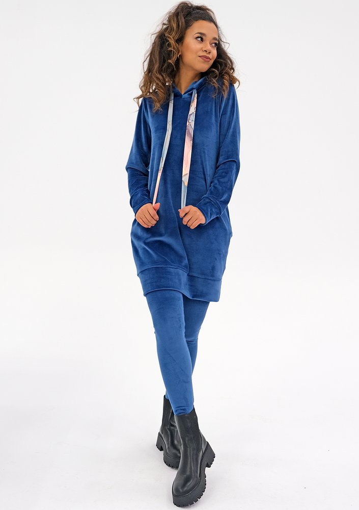 Yame - Legginsy velvet Blue