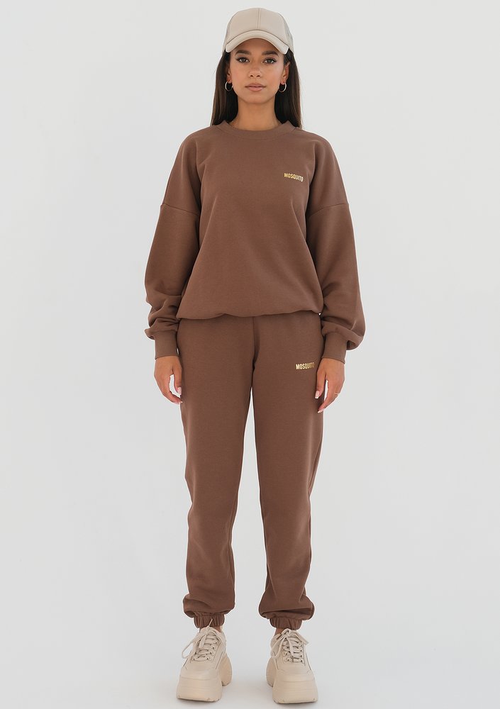 Pure - choco brown loose fit sweatpants