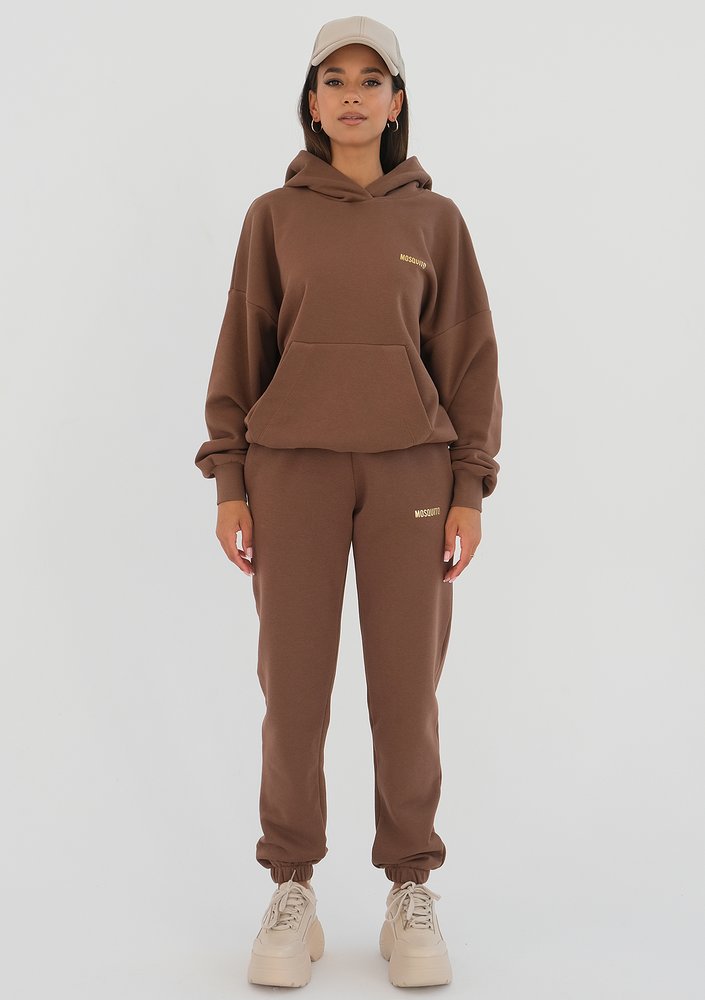Pure - choco brown hoodie