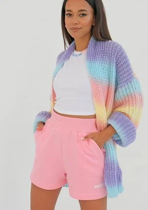 Lotus - Loose cardigan in pastel ombre colors
