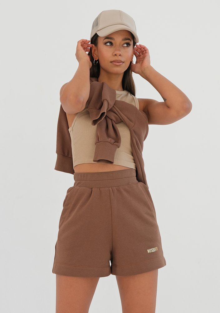 Pure - choco brown shorts
