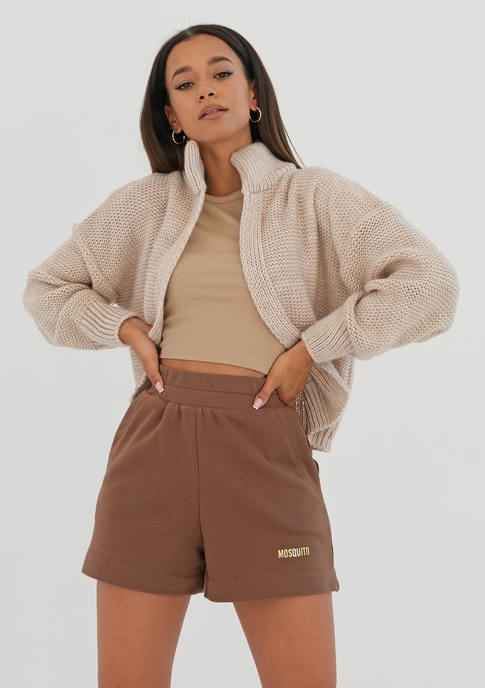 Pure - choco brown shorts