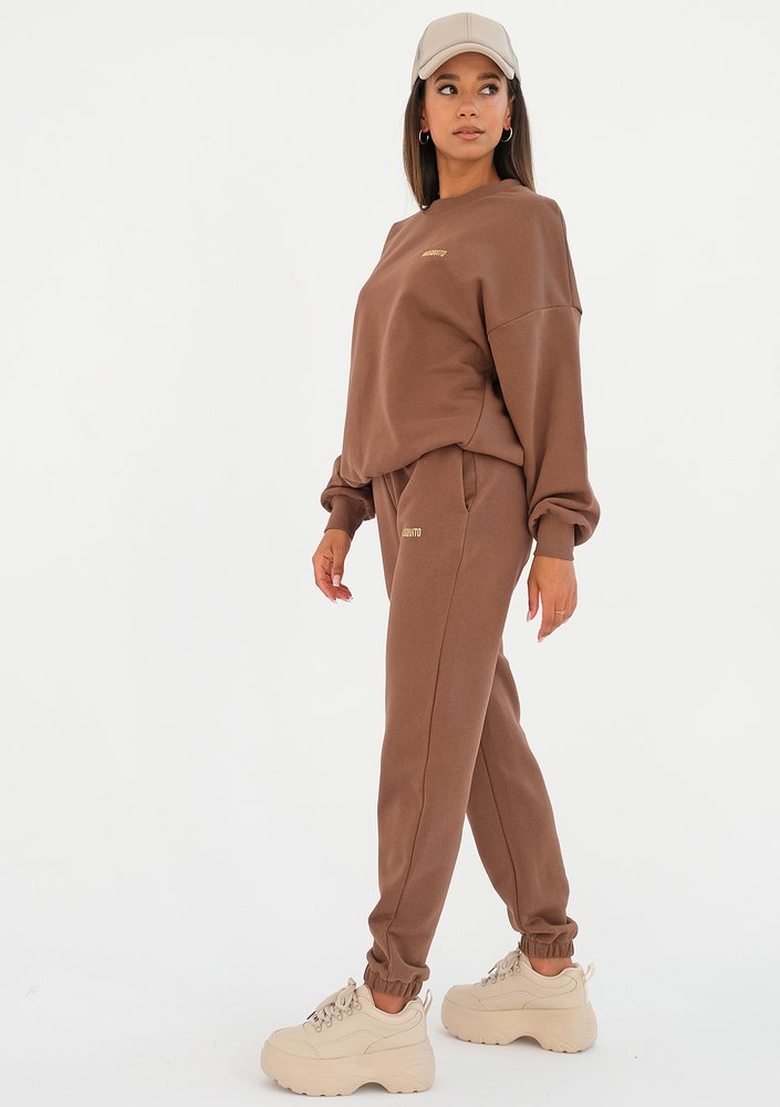 Pure - Spodnie dresowe Choco Brown
