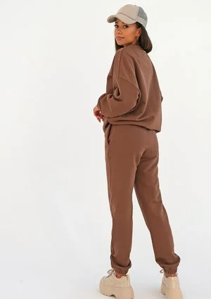 Pure - choco brown loose fit sweatpants