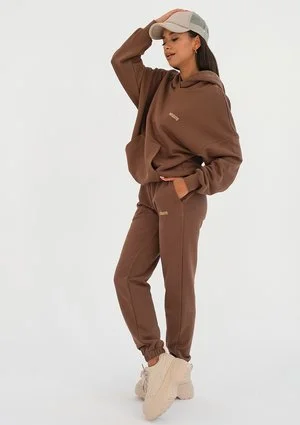Pure - choco brown loose fit sweatpants