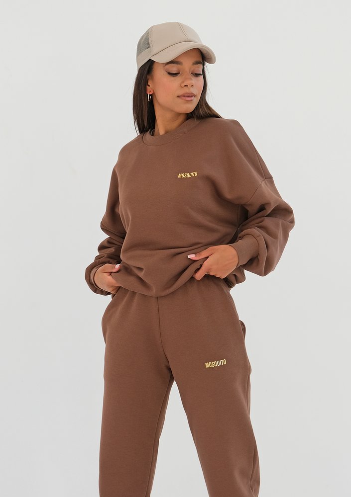 Pure - choco brown sweatshirt