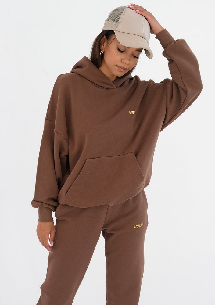 Pure - Bluza z kapturem Choco Brown