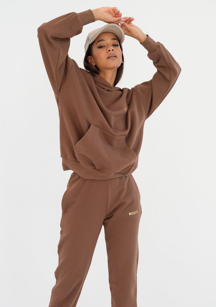 Pure - Bluza z kapturem Choco Brown