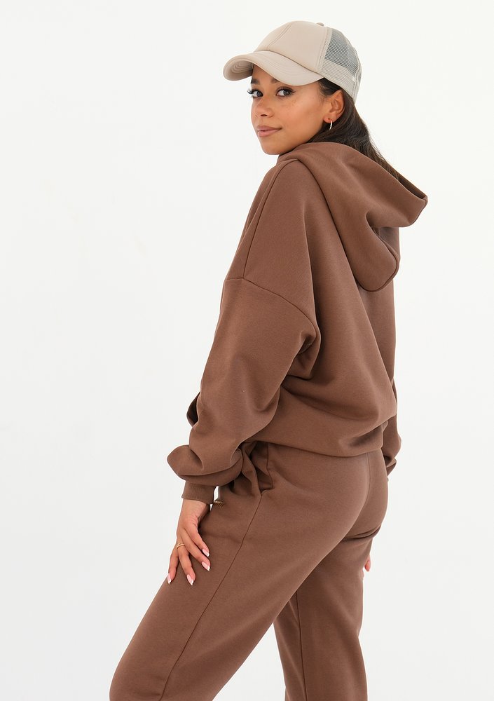 Pure - choco brown hoodie