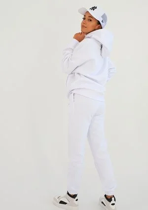 Pure - white loose fit sweatpants