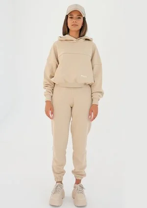 Loose - Bluza kangurka Sand Beige