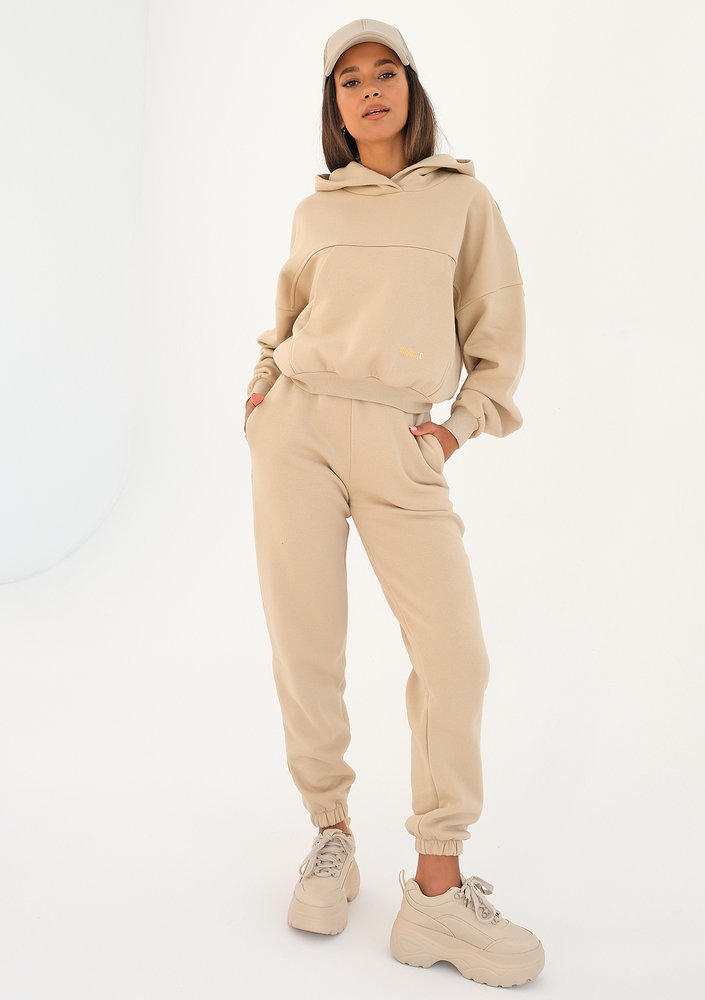 Loose - sand beige loose fit hoodie