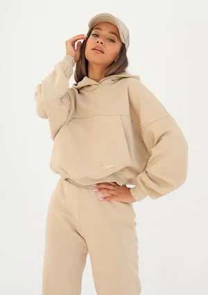Loose - Bluza kangurka Sand Beige