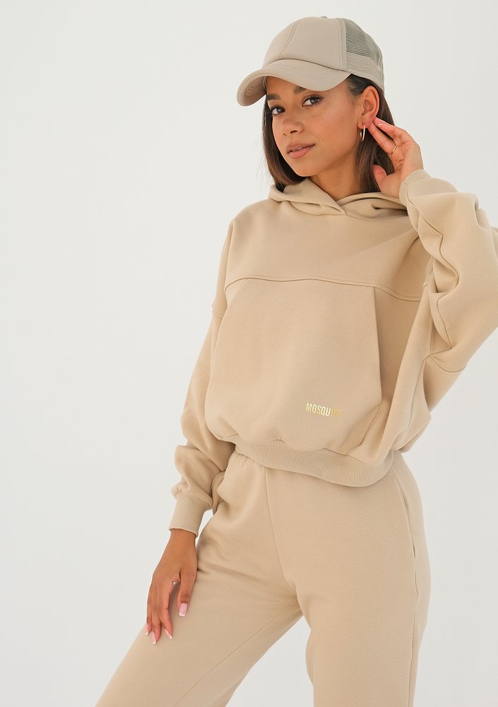 Loose - sand beige loose fit hoodie