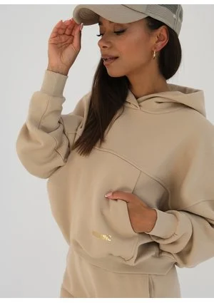 Loose - Bluza kangurka Sand Beige