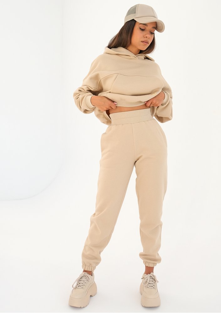 Loose - Luźne spodnie dresowe Sand Beige