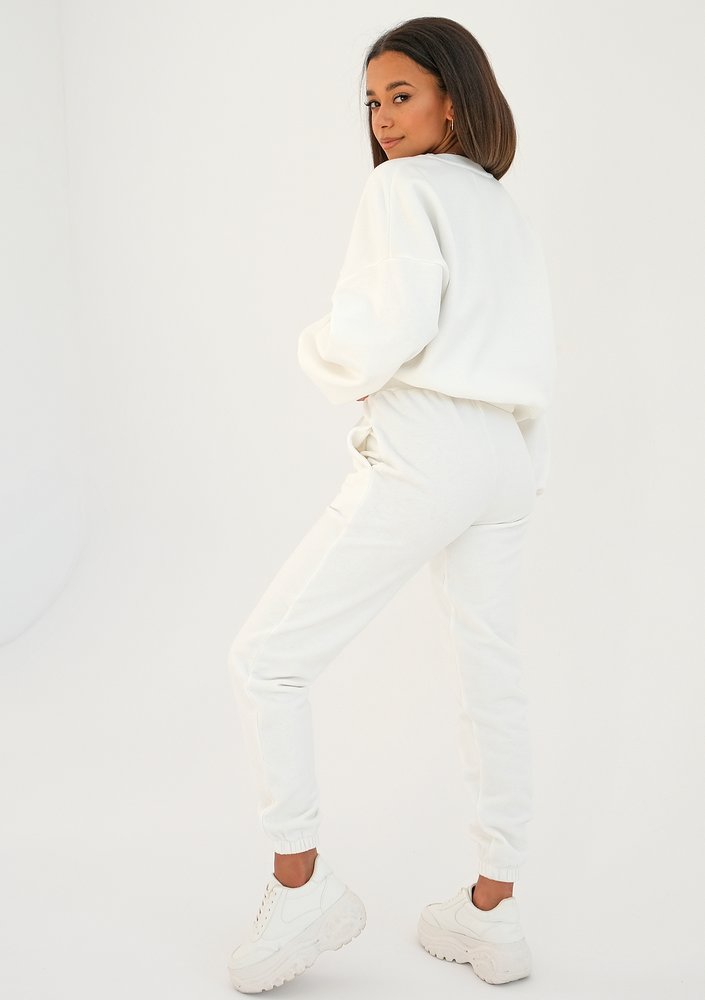 Delsy - creamy sweatshirt with a cutout