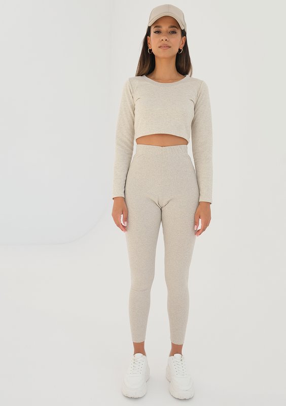 Astina - Melanżowa bluzka Beige