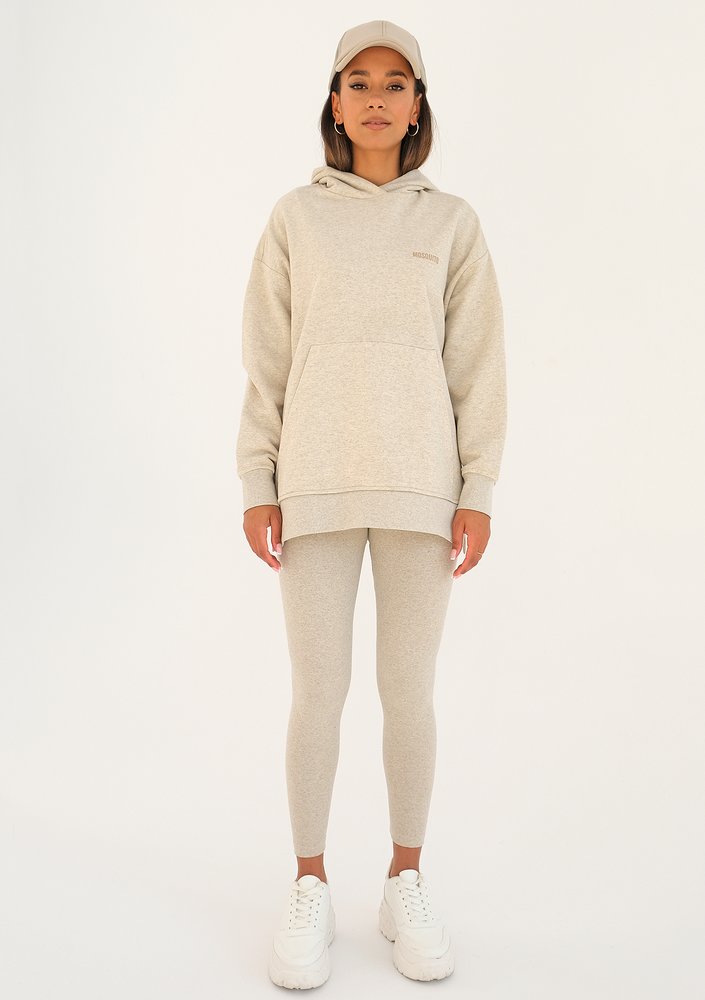 Simple - Bluza z kapturem Melanż Beige