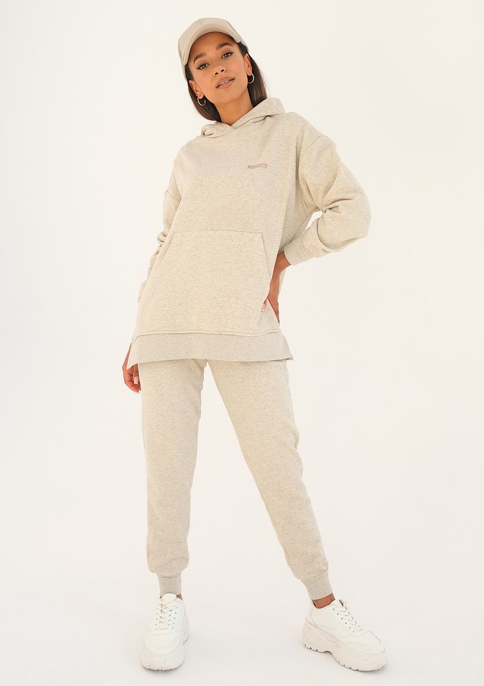Simple - beige melange sweatpants