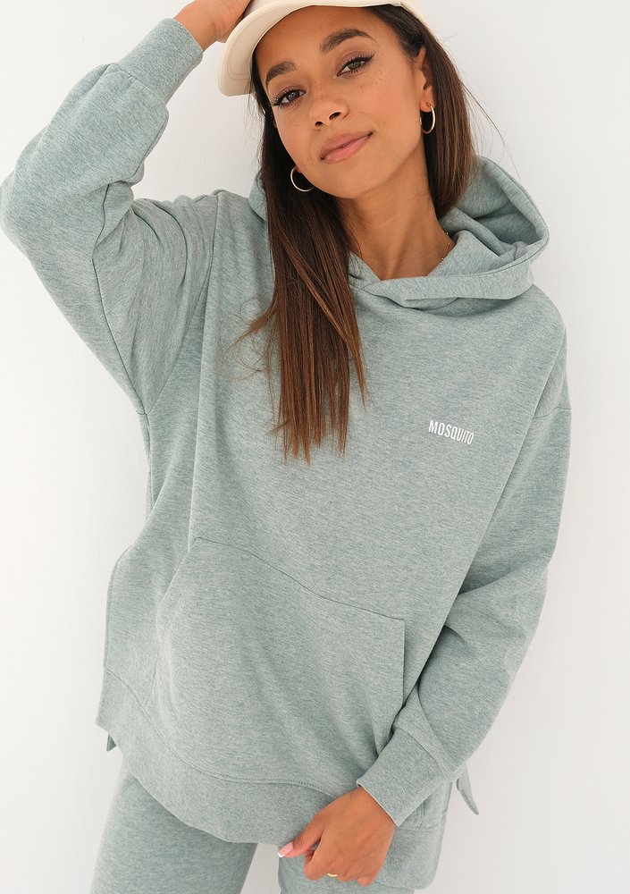Simple - minty melange hoodie
