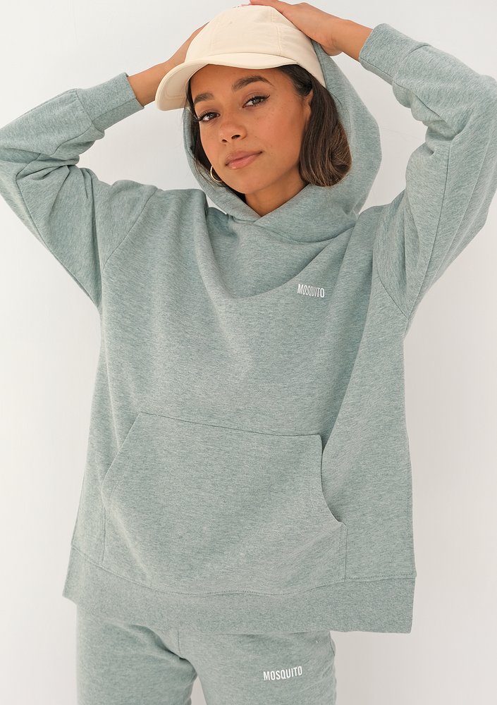 Simple - minty melange hoodie