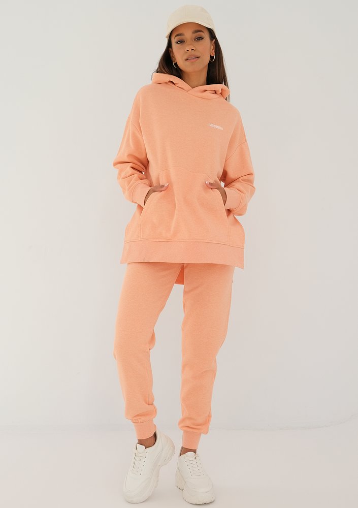 Simple - Bluza z kapturem Melanż Orange