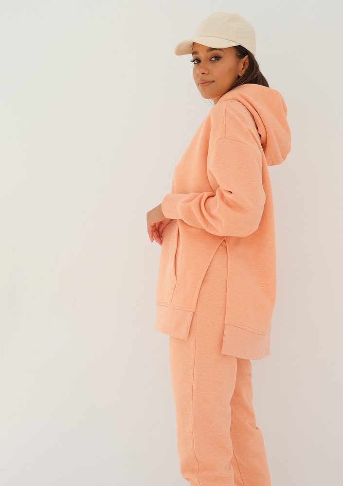 Simple - Bluza z kapturem Melanż Orange
