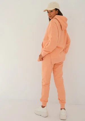 Simple - orange melange hoodie