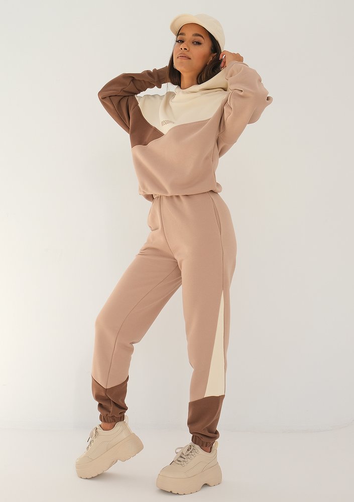 Yazzy - Bluza z łączonych kolorów Mocha