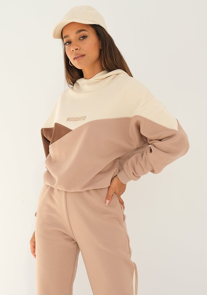 Yazzy - tricolor mocha sweatpants