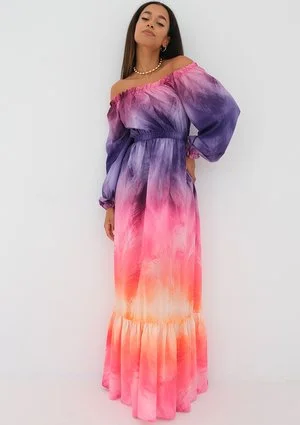 Layla - ombre pink maxi dress