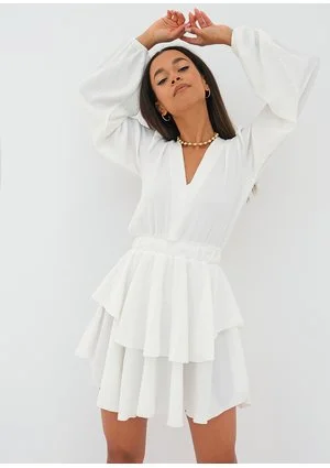 Mia - ecrue boho mini dress