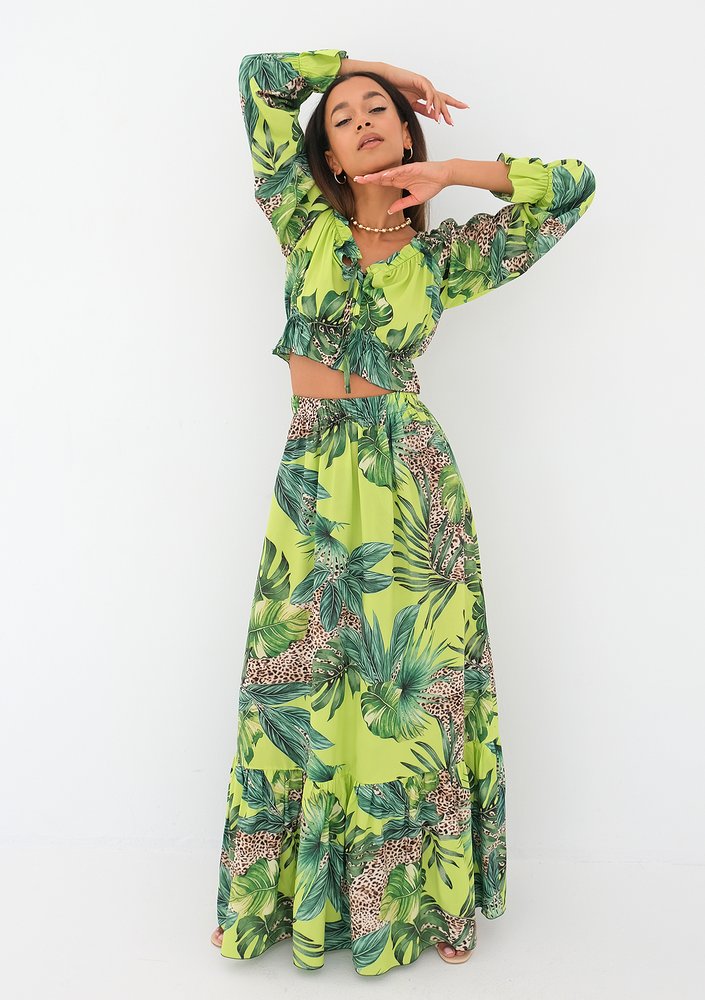 Felicia - lime printed top