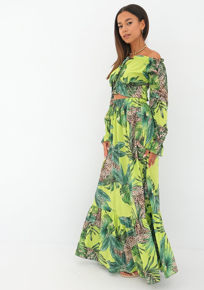 Felicia - lime printed top