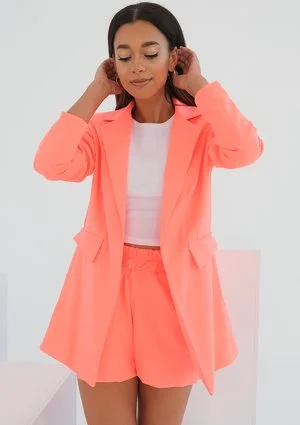 Chic - fluo orange blazer