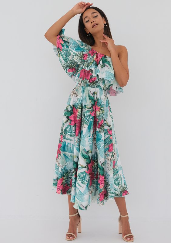 Jules - Sukienka midi Ruffles