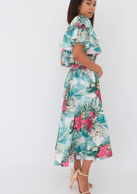 Jules - Sukienka midi Ruffles