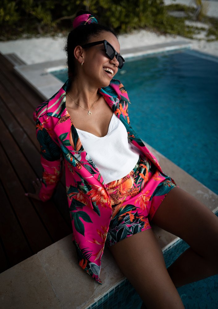 Keri - exotic pink shorts