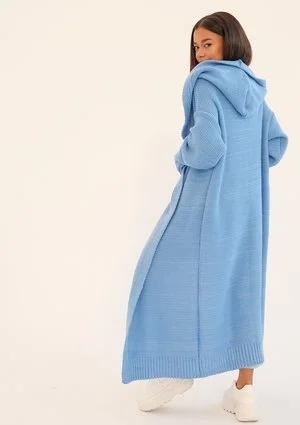Malme - Long light blue cardigan