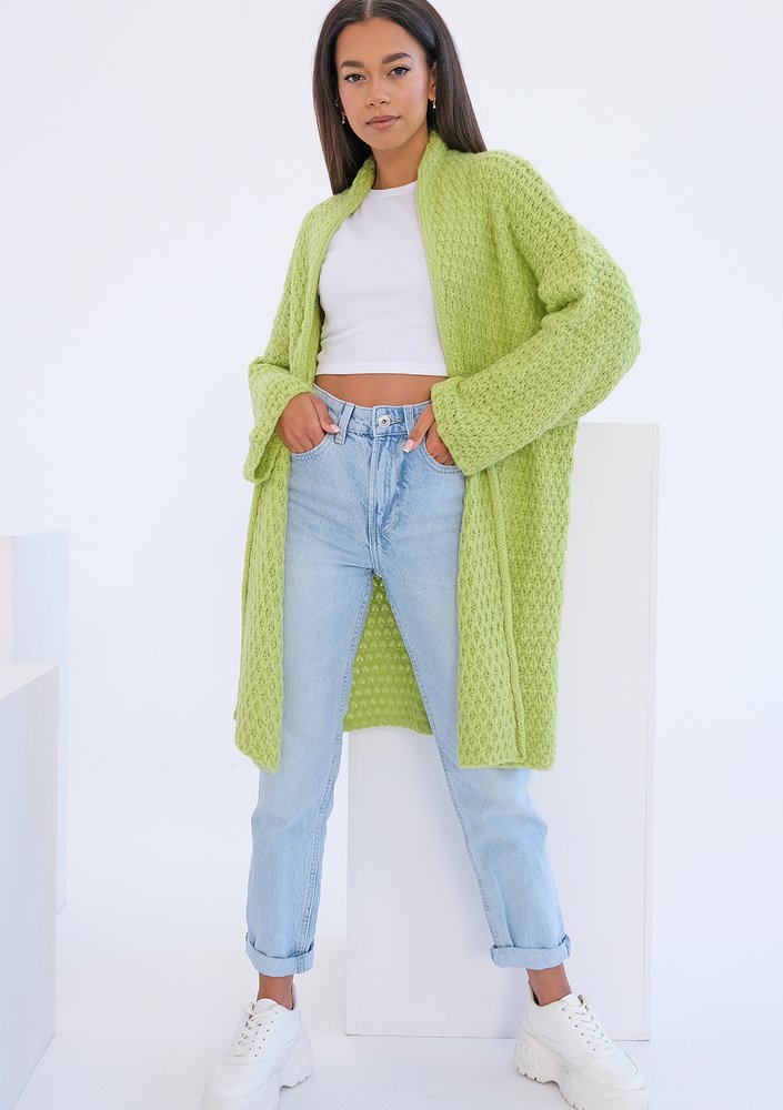 Nils - Loose green cardigan